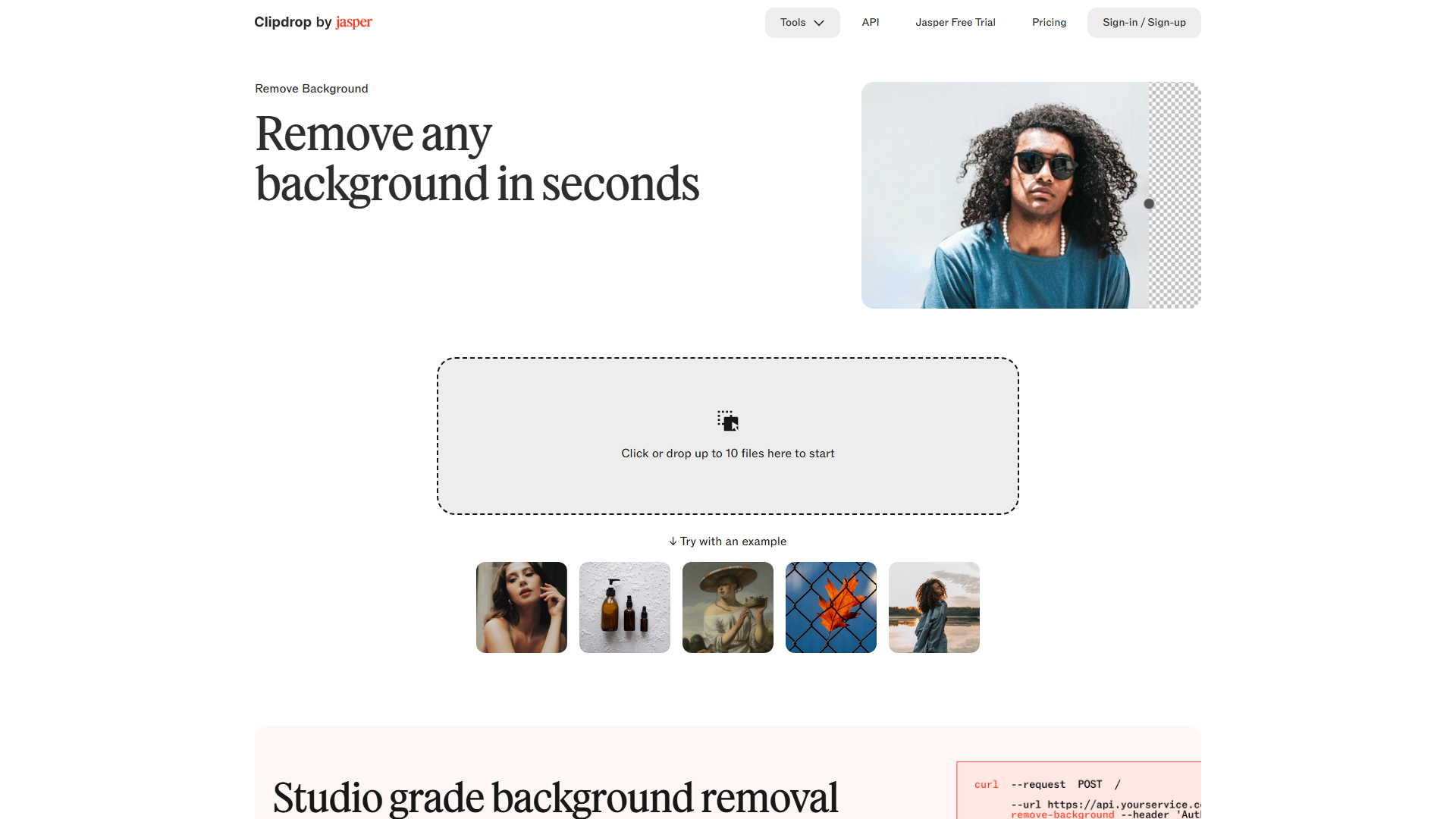 ClipDrop Remove Background