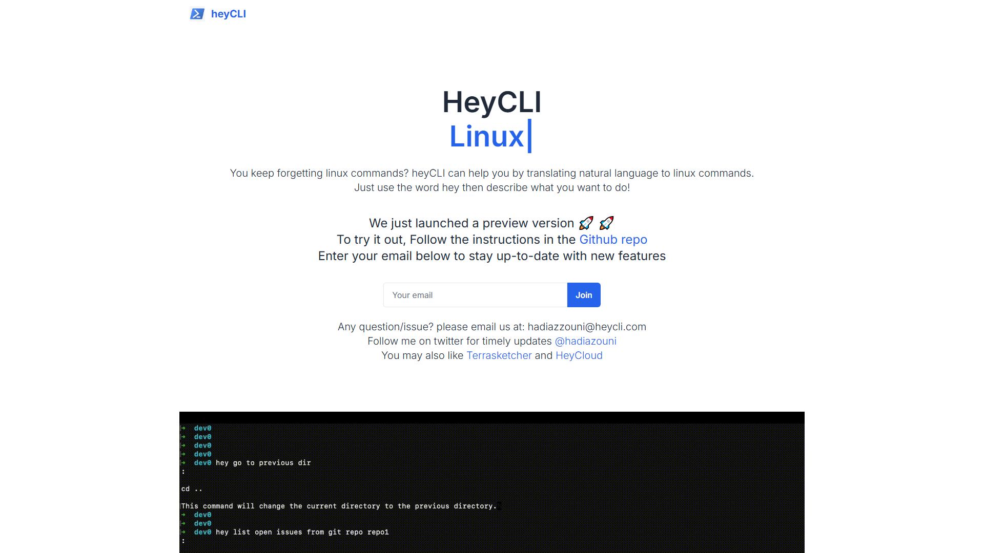 HeyCLI